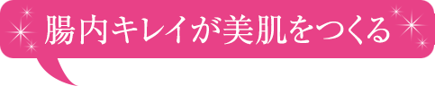 腸内キレイが美肌をつくる