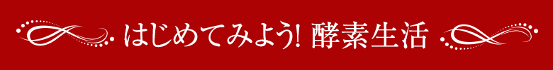 はじめてみよう！ 酵素生活