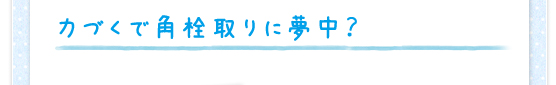 力づくで角栓取りに夢中？